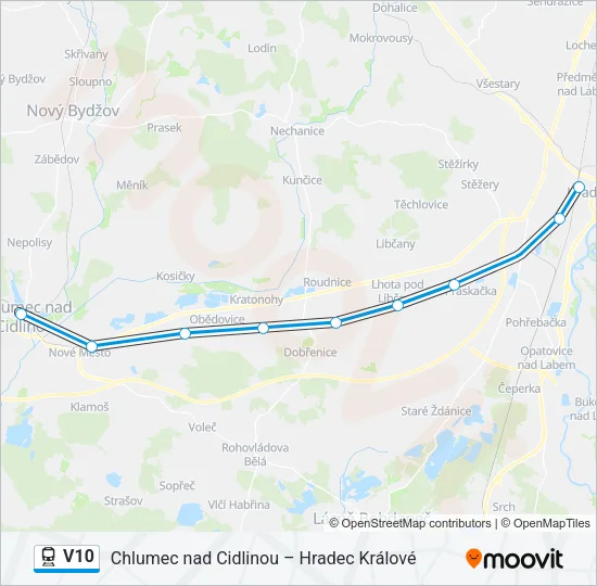 V10 Train Line Map