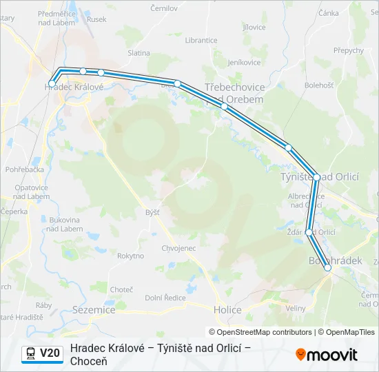 V20 Train Line Map