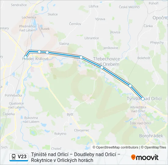 V23 Train Line Map