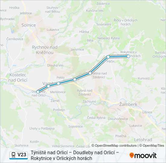 V23 Train Line Map