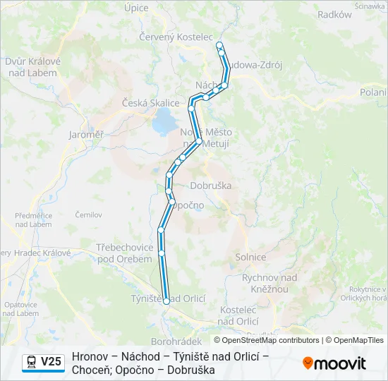 V25 Train Line Map