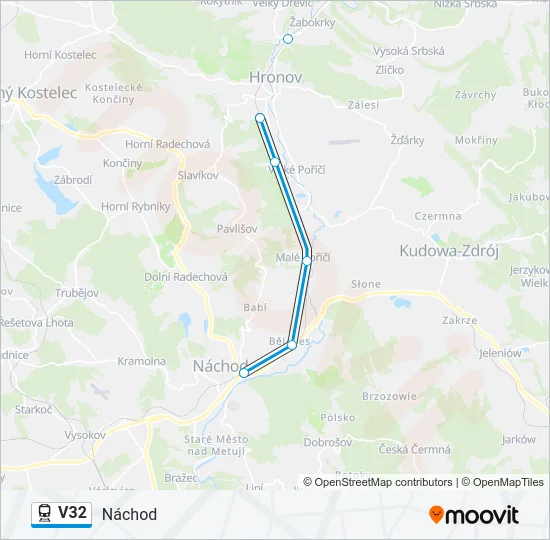 V32 Train Line Map