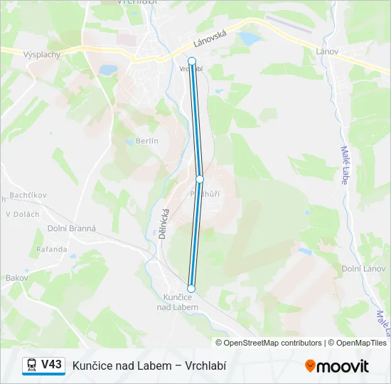 V43 Train Line Map