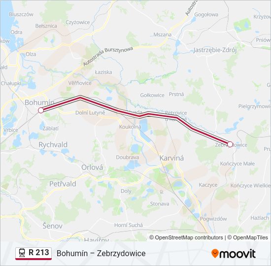 R 213 Train Line Map
