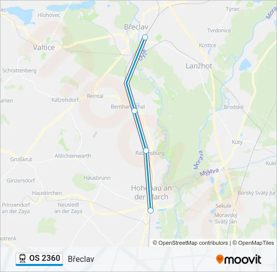 OS 2360 Train Line Map