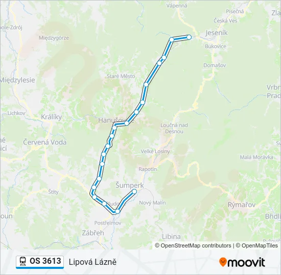 OS 3613 Train Line Map