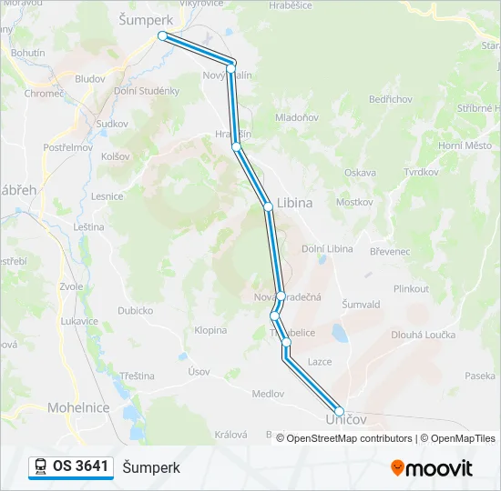 OS 3641 Train Line Map