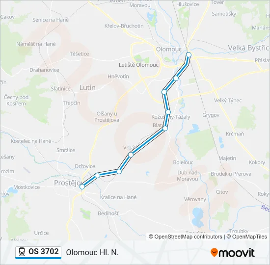 OS 3702 Train Line Map
