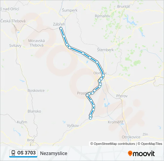 OS 3703 Train Line Map