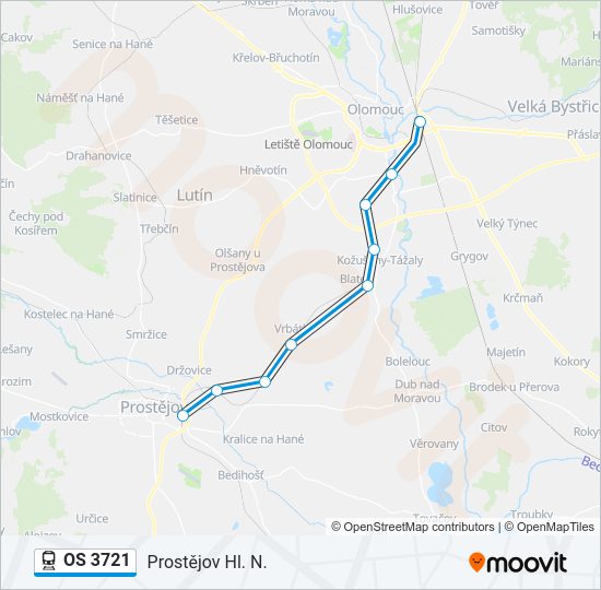 OS 3721 Train Line Map