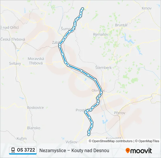 OS 3722 Train Line Map