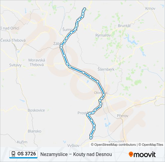 OS 3726 Train Line Map