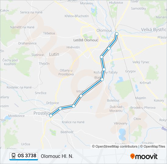 OS 3738 Train Line Map