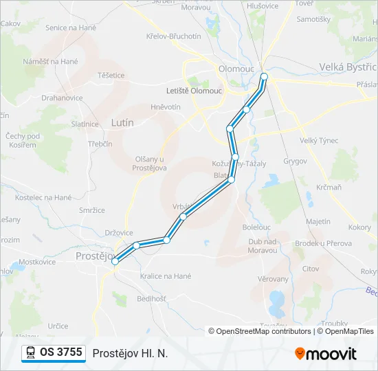 OS 3755 Train Line Map