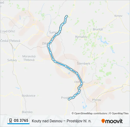 OS 3765 Train Line Map