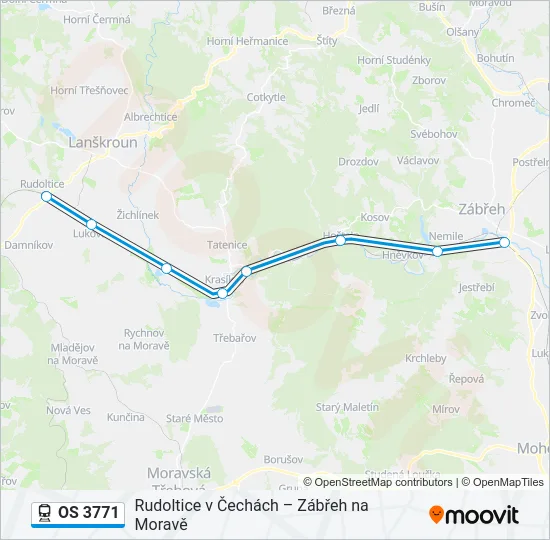 OS 3771 Train Line Map