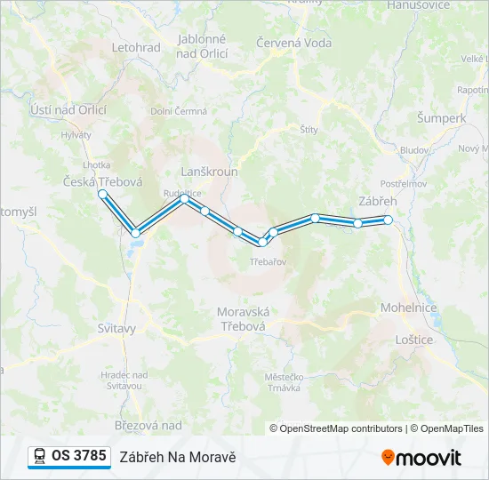 OS 3785 Train Line Map