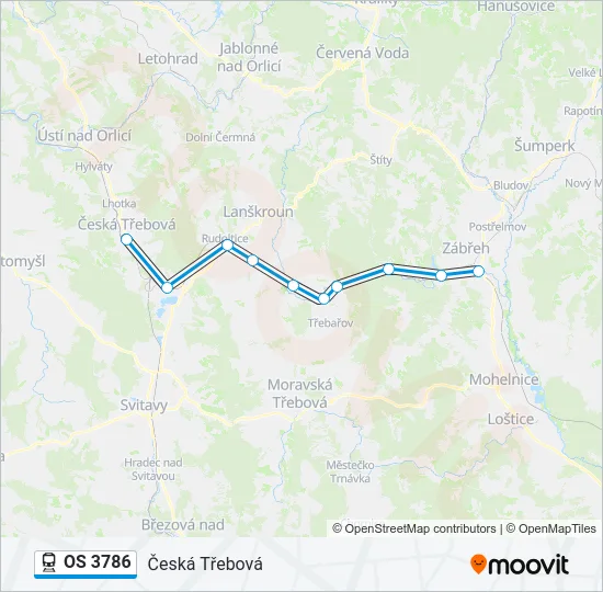 OS 3786 Train Line Map