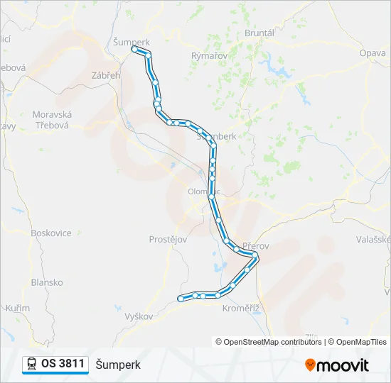 OS 3811 Train Line Map