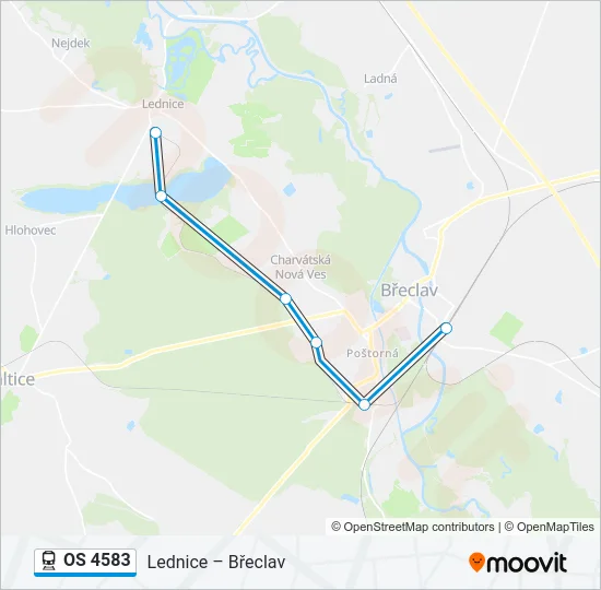 OS 4583 Train Line Map