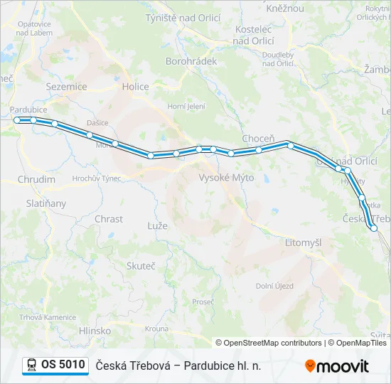 OS 5010 Train Line Map