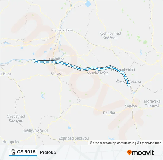 OS 5016 Train Line Map