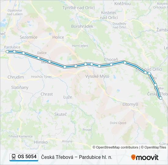 OS 5054 Train Line Map