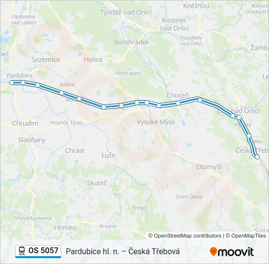 OS 5057 Train Line Map