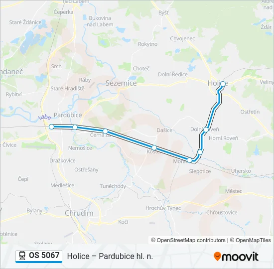 OS 5067 Train Line Map