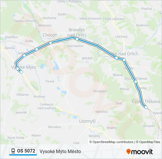 OS 5072 Train Line Map