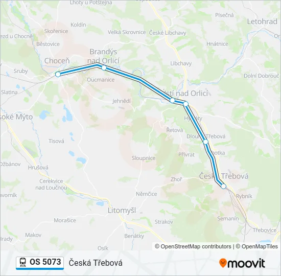 OS 5073 Train Line Map