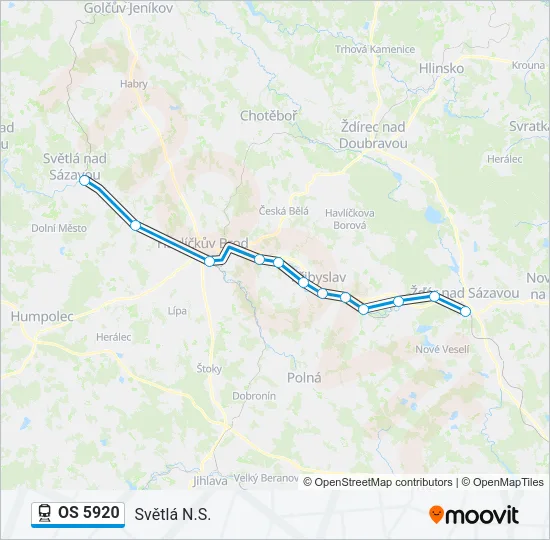 OS 5920 Train Line Map