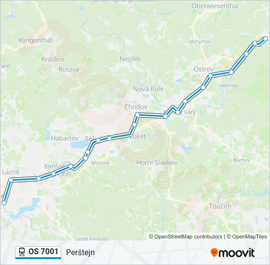 OS 7001 Train Line Map
