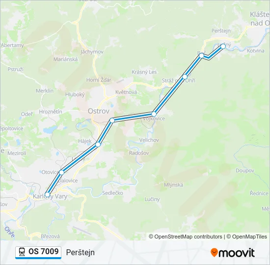 OS 7009 Train Line Map