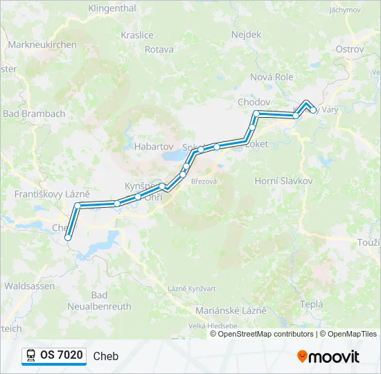 OS 7020 Train Line Map