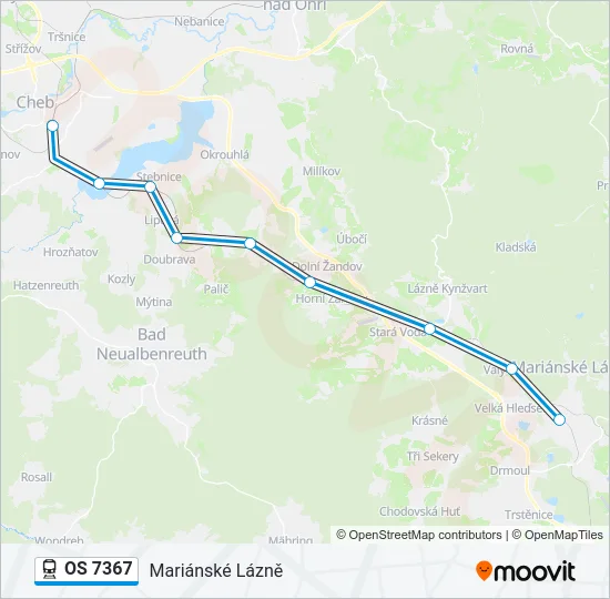 OS 7367 Train Line Map