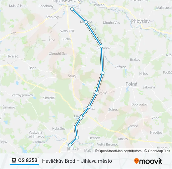 OS 8353 Train Line Map