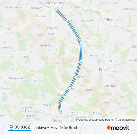 OS 8362 Train Line Map