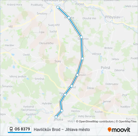 OS 8379 Train Line Map