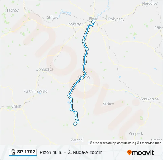 SP 1702 Train Line Map