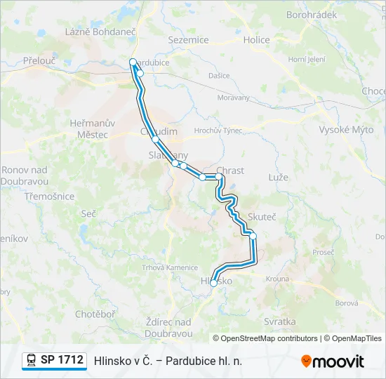 SP 1712 Train Line Map