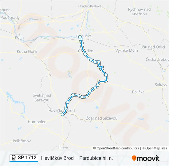 SP 1712 Train Line Map
