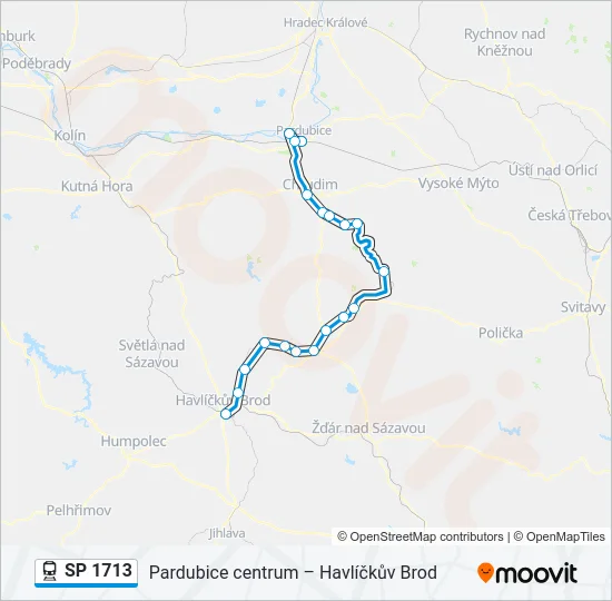 SP 1713 Train Line Map