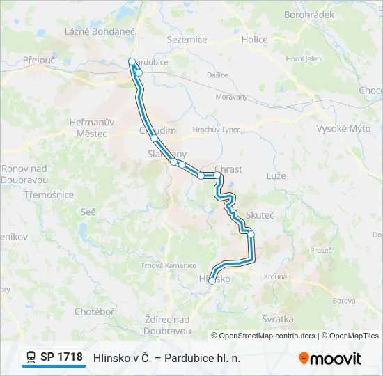 SP 1718 Train Line Map