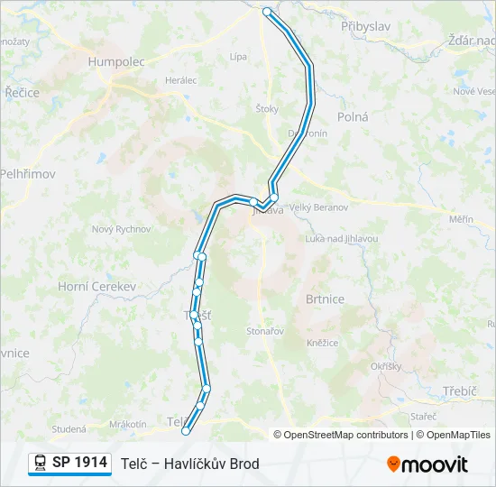 Поезд SP 1914: карта маршрута