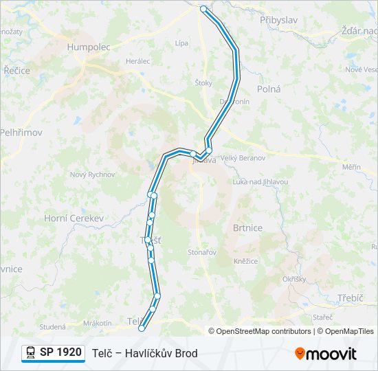 Поезд SP 1920: карта маршрута