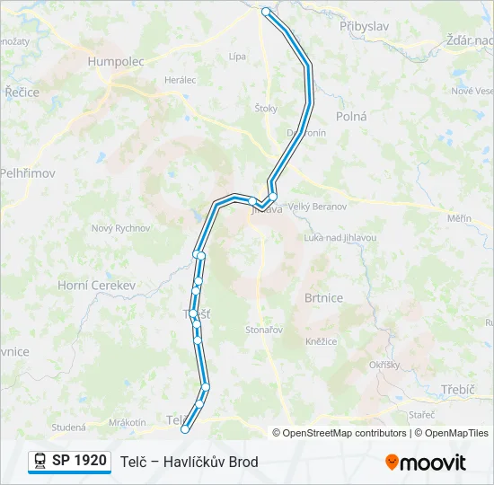 SP 1920 Train Line Map