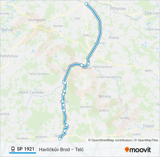 SP 1921 Train Line Map