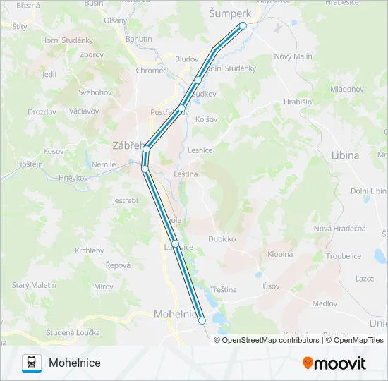 OS 13001 Train Line Map