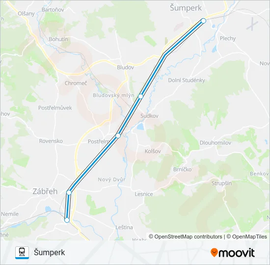 OS 13020 Train Line Map